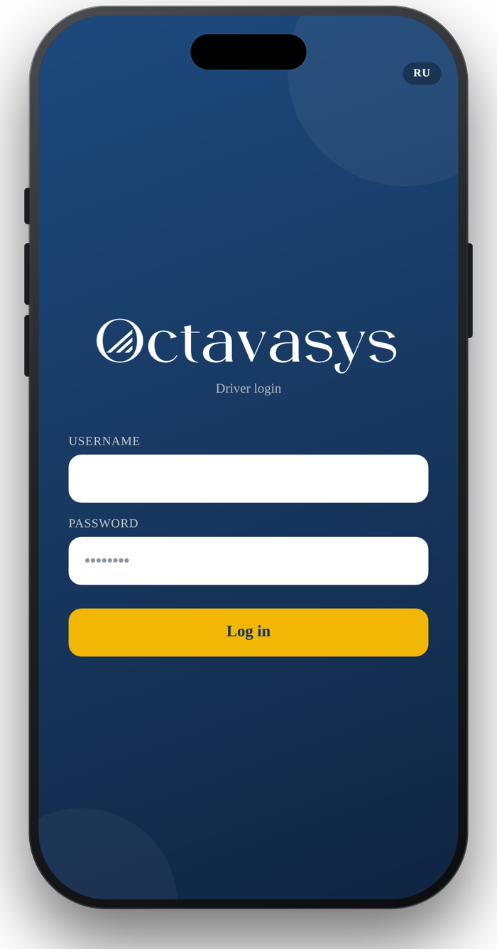Octavasys Logist mobile app