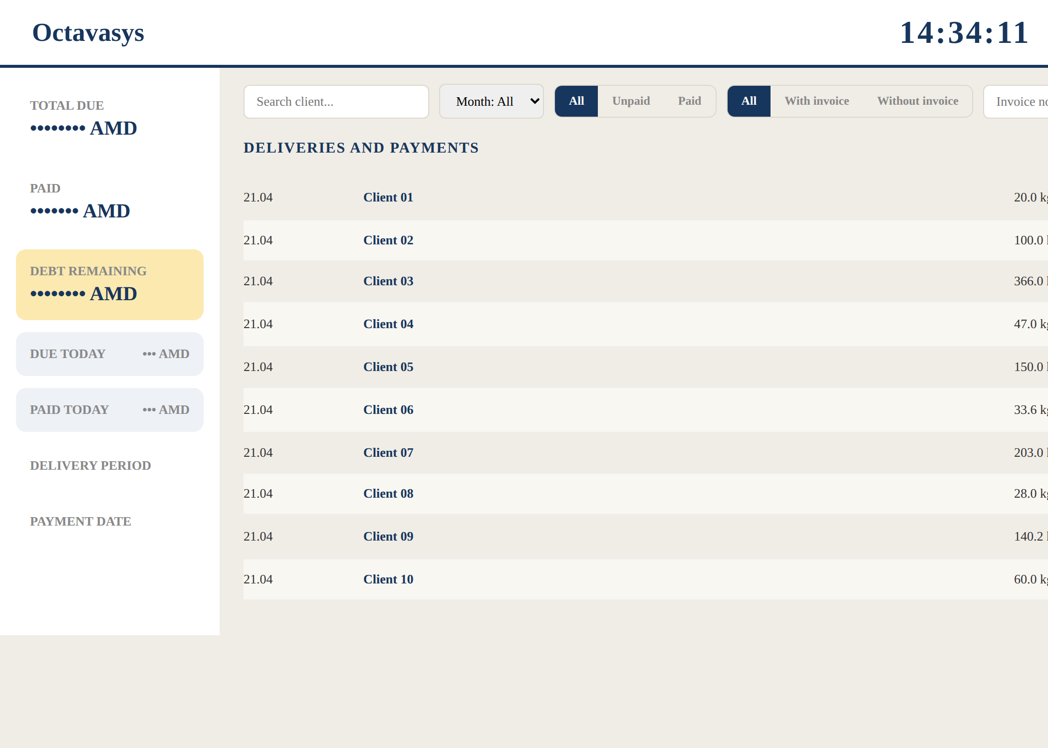 Octavasys payments module